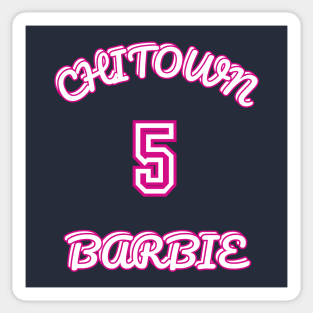 Angel Reese Chitown Barbie Chicago Sky 5 Sticker